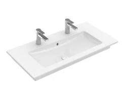 Villeroy & Boch Venticello - Meubelwastafel 1000x500 Mm, Met Overloop, 2 Kraangaten, Alpine Wit 4104AK01