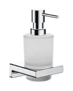 Hansgrohe AddStoris - Zeepdispenser Met Houder, Mat Glas/chroom 41745000