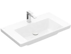 Villeroy & Boch Subway 3.0 - Wastafel 800x470 Mm, Zonder Overloop, Met Kraangat, CeramicPlus, Alpine Wit 4A7081R1