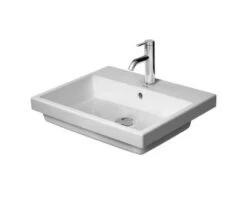 Duravit Vero Air - Inbouwwastafel 550x455 Mm, Met Overloop, Met Kraangat, WonderGliss, Wit 03835500001