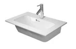 Duravit ME By Starck - Compact Meubelwastafel 630x400 Mm, Met 1 Kraangat, Met WonderGliss, Alpine Wit 23426300001