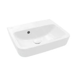 Villeroy & Boch O.novo - Opzetfontein, 450x370 Mm, Met Overloop, Zonder Kraangat, CeramicPlus, Alpine Wit 43444JR1