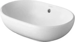 Duravit Bathroom_Foster - Opzetwastafel 495x350 Mm, Met Overloop, Zonder Kraangat, Met WonderGliss, Wit 03355000001
