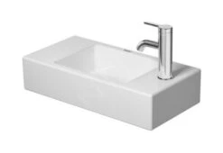 Duravit Vero Air - Fonteintje 500x250 Mm, Zonder Overloop, Met Kraangat Rechts, WonderGliss, Wit 07245000081