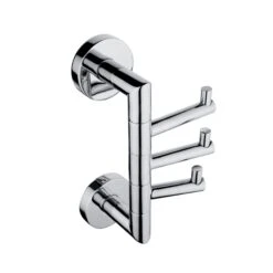 Kielle Aura - Handdoekhaak 3-voudig, Draaibaar, Chroom 40602060