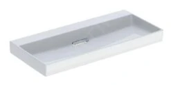 Geberit ONE - Wastafel 1050x480x142 Mm, Verborgen Overloop, Zonder Kraangat, Horizontale Afvoer, KeraTect, Wit 505.045.00.1