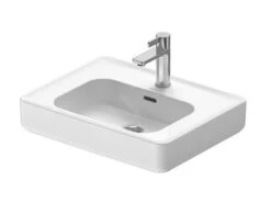 Duravit Soleil By Starck - Opbouwwastafel 560x435 Mm, Met Overloop, Kraangat, WonderGliss, Wit 23785600271