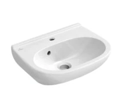 Villeroy & Boch O.novo - Compact Fontein 500x400 Mm, Met Overloop, Met Kraangat, Alpine Wit 53605001
