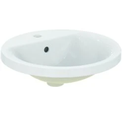 Ideal Standard Connect - Inbouwwastafel 480 Mm, Met Overloop, Kraangat, Wit E504201