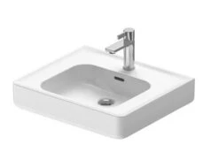 Duravit Soleil By Starck - Wastafel 550x480 Mm, Met Overloop, Kraangat, WonderGliss, Wit 23765500001