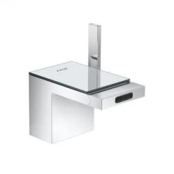 Axor MyEdition - Bidetkraan Met Push-open Afvoergarnituur, Chroom/spiegel Glas 47210000