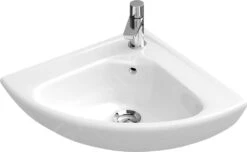 Villeroy & Boch O.novo - Compact Fontein 415x415 Mm, Met Overloop, 1 Met Kraangat, CeramicPlus, Alpine Wit 732740R1