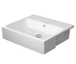 Duravit Vero Air - Semi-inbouwwastafel 550x470 Mm, Met Overloop, Zonder Kraangat, WonderGliss, Wit 03825500601