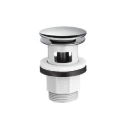 Hansgrohe Afvoergarnituren - Waste Garnituur Push-Open Voor Wastafel En Bidetkranen, Chroom 50105000