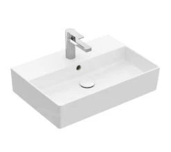 Villeroy & Boch Memento 2.0 - Wastafel 500x420 Mm, Met Overloop, 1 Kraangat, CeramicPlus, Alpine Wit 4A2250R1