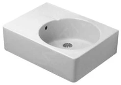 Duravit Scola - Wastafel 615x460 Mm, Met Overloop, Zonder Kraangat, Wit 0685600000