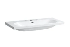 Laufen Lua - Meubelwastafel 100x46 Cm, Met Overloop, 3 Kraangaten, LCC, Wit H8160894001081