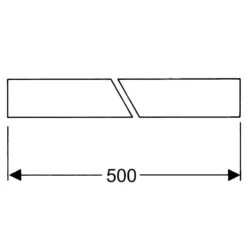 Hansgrohe Sifons - Rechte Buis 500 Mm, Mat Zwart 53493670