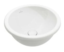 Villeroy & Boch Loop&Friends - Onderbouw Wastafel, Diameter 390 Mm, Zonder Overloop, CeramicPlus, Alpine Wit 4A5901R1