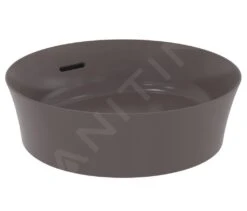 Ideal Standard Ipalyss - Opbouw Wastafel, Diameter 400 Mm, Met Overloop, Slate Grey E1413V5