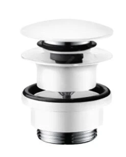 Hansgrohe Afvoergarnituren - Afvoergarnituur Push-Open Voor Wastafel- En Bidetkranen, Mat Wit 50100700