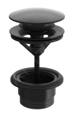 Hansa Toebehoren - Push-open Afvoerplug 1 1/4, Mat Zwart 0764010033