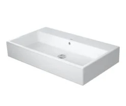 Duravit Vero Air - Wastafel 800x470 Mm, Met Overloop, Zonder Kraangat, WonderGliss, Wit 23508000601