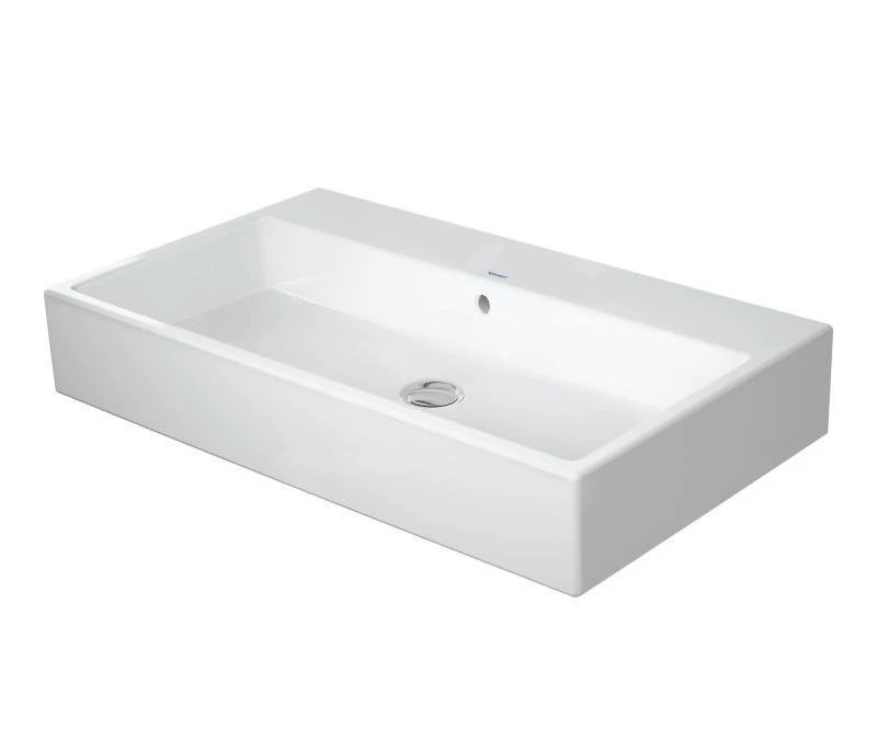 Duravit Vero Air - Wastafel 800x470 Mm, Met Overloop, Zonder Kraangat, WonderGliss, Wit 23508000601