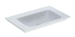 Geberit ONE - Meubelwastafel 750x480x140 Mm, Zonder Overloop, Zonder Kraangat, KeraTect, Wit 505.011.01.2