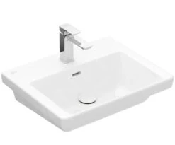 Villeroy & Boch Subway 3.0 - Meubelwastafel 550x440 Mm, Met Overloop, Met Kraangat, Alpine Wit 4A70F401