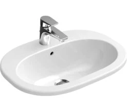 Villeroy & Boch O.novo - Inbouw Wastafel 560x405 Mm, Met Overloop, Met Kraangat, CeramicPlus, Alpine Wit 416156R1