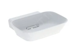 Geberit ONE - Opzetwastafel 50x43x15 Cm, Verborgen Overloop, Zonder Kraangat, Afvoer Horizontaal, Mat Wit 505.052.00.1