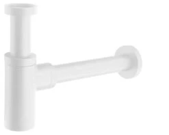 Sapho Toebehoren - Wastafelsifon 1 1/4, Afvoer 32 Mm, Rond, Mat Wit SI514
