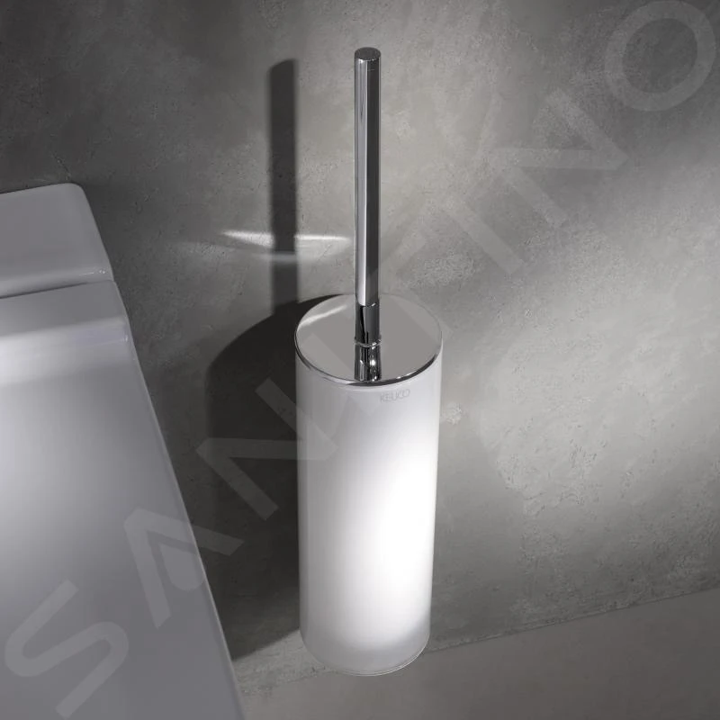 Keuco Edition 400 - WC-borstel Met Houder, Mat Glas/chroom 11564019000 - Afbeelding 3
