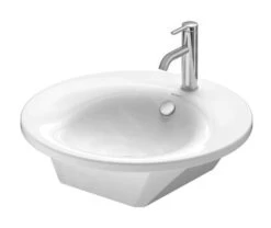 Duravit Starck 1 - Meubelwastafel Met Overloop, Diameter 580 Mm, Wit 0406580000