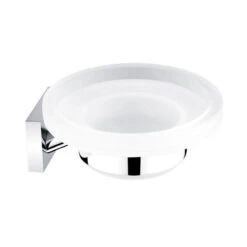 Nimco Keira - Zeepschaal Met Houder, Mat Glas/chroom KE 22059W-26