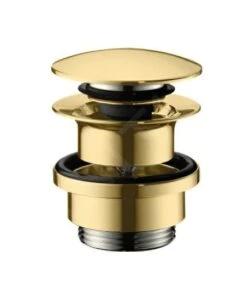 Hansgrohe Afvoergarnituren - Afvoergarnituur Push-Open Voor Wastafel- En Bidetkranen, Gepolijst Goud Look 50100990