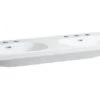 Laufen Lua - Dubbele Meubelwastafel 46x120 Cm, Met Overloop, Kraangaten, Wit H8140810001081