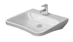 Duravit DuraStyle - Med Wastafel 650x570 Mm, Met 1 Kraangat, Met WonderGliss, Alpine Wit 23306500001