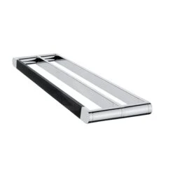 Nimco Nava - Handdoekrek, Lengte 580mm, Mat Zwart/chroom NA 28061D