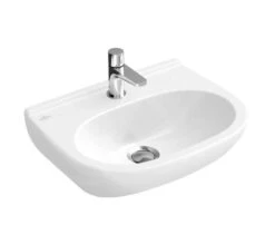 Villeroy & Boch O.novo - Compact Fontein 500x400 Mm, Zonder Overloop, Met Kraangat, Alpine Wit 53605101