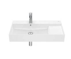 Roca Inspira - Wastafel 800x490 Mm, Met Overloop, Kraangat, Wit A32752B000