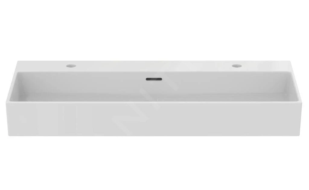 Ideal Standard Extra - Dubbele Wastafel Opbouw 1000x450 Mm, Met Overloop, Met Kraangat, Wit T390601 - Afbeelding 3