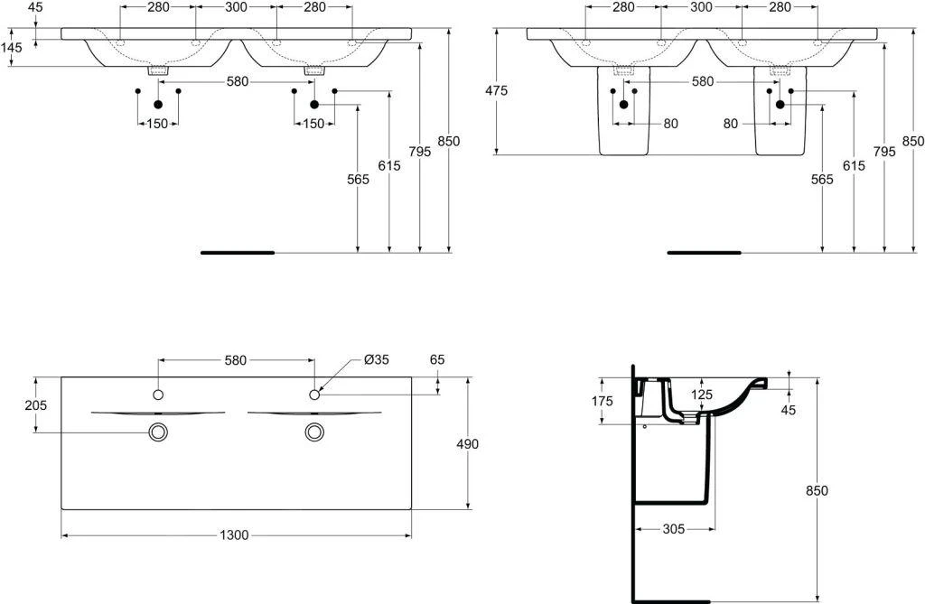 Ideal Standard Connect - Sifonkap Voor Wastafel, Wit E711301 - Afbeelding 2