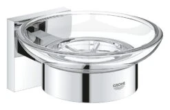 Grohe QuickFix Start Cube - Zeepschaal Met Houder, Glas/chroom 41096000