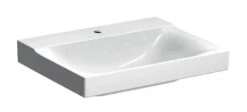 Geberit Xeno 2 - Wastafel 600x480 Mm, Met Kraangat, Zonder Overloop KeraTect, Wit 500.530.01.1