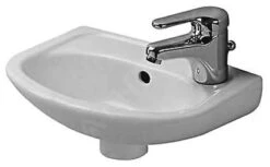 Duravit Duraplus - Fontein Compact Met Overloop, 365x265 Mm, Wit 0797350000