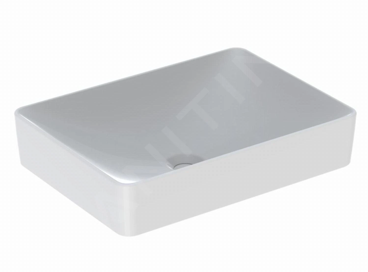 Geberit VariForm - Opzetwastafel 550x400 Mm, Zonder Overloop, Zonder Kraangat, Wit 500.779.01.2