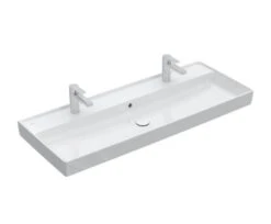 Villeroy & Boch Collaro - Meubelwastafel 1200x470 Mm, Met Overloop, 2 Kraangaten, CeramicPlus, Alpine Wit 4A33C4R1