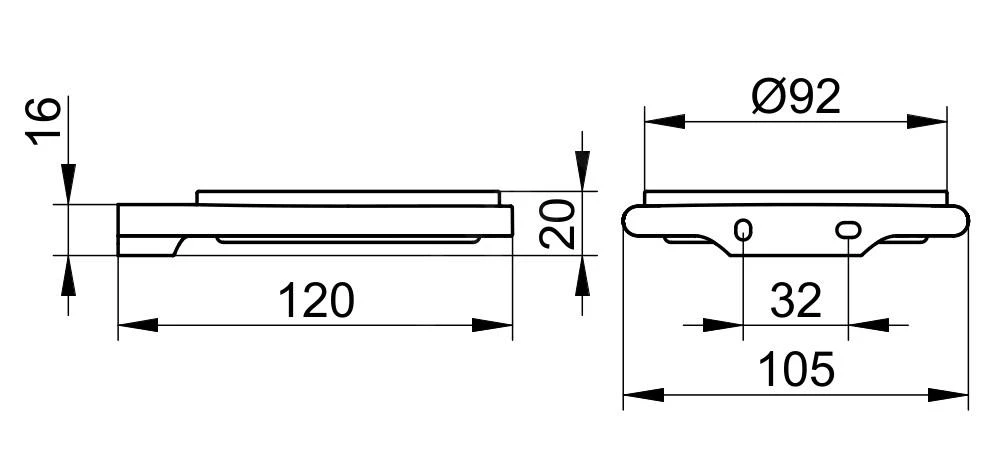Keuco Edition 400 - Zeepschaal Met Houder, Mat Glas/chroom 11555019000 - Afbeelding 3